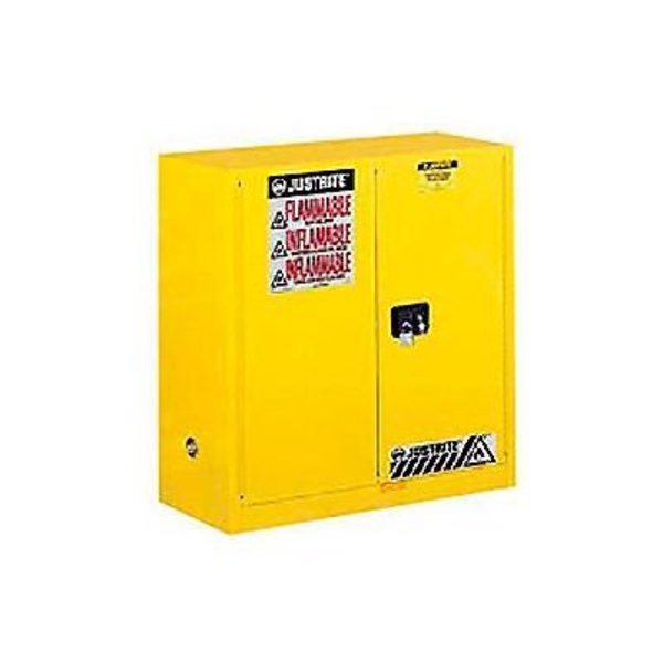Justrite Justrite Flammable Cabinet With Manual Close Double Door 30 Gallon 893000